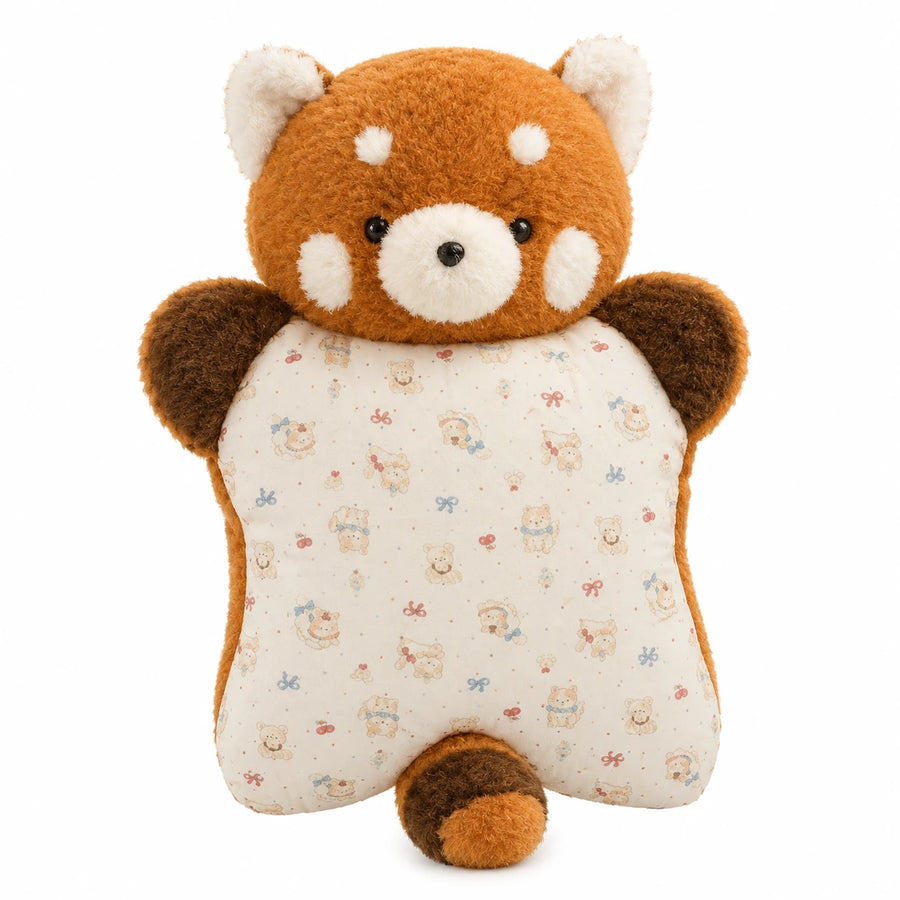Animal Pillow Plush with Soft Belly Design - Red Panda