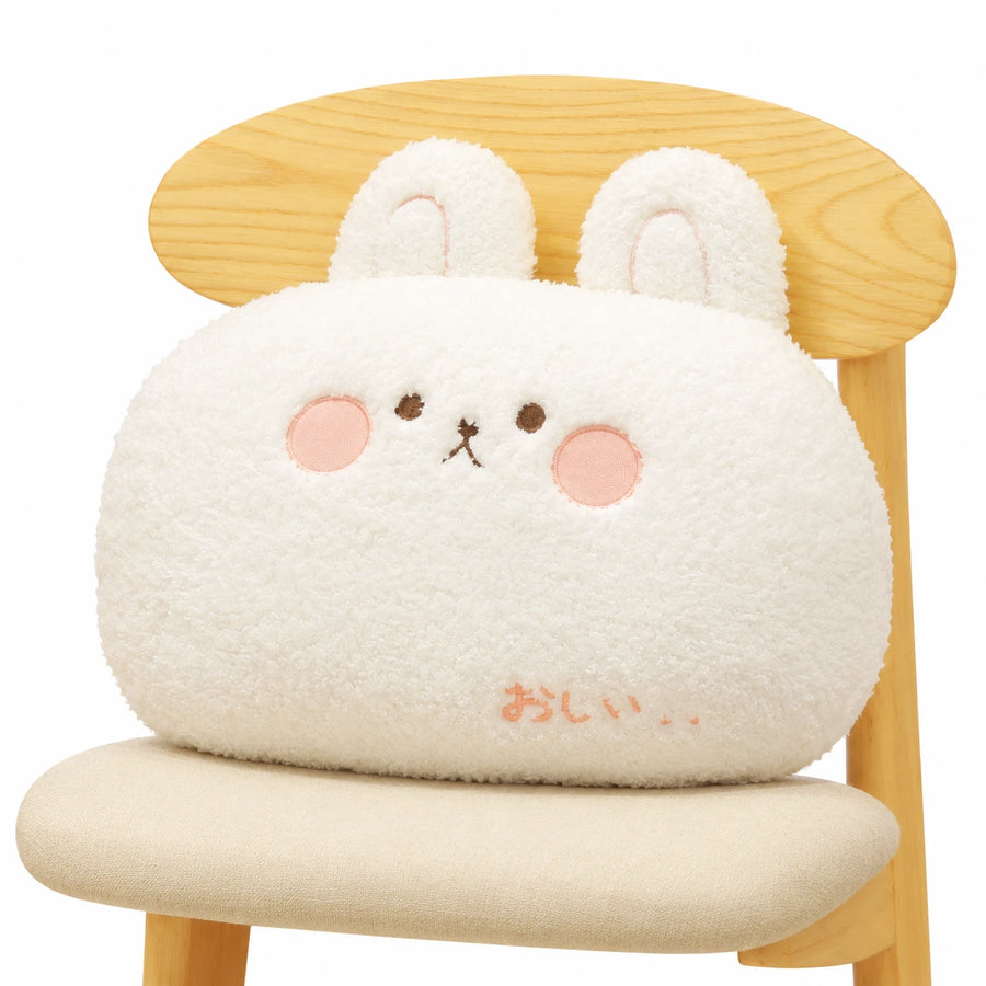 Animal Plush Pillow - Round Soft Stuffed Cushion - Rabbit / 35CM / 13.7IN
