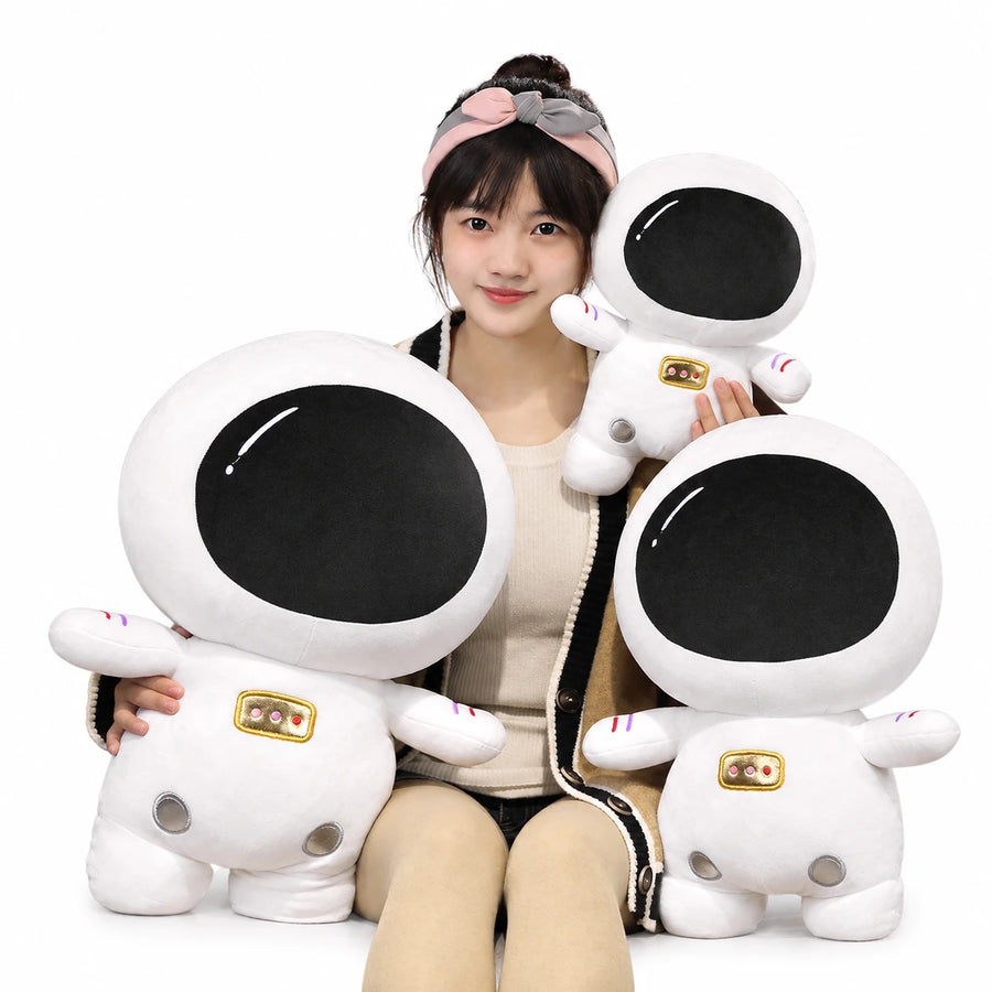 Astronaut Plush with Space Helmet Design - 23.5in / 60cm · 19.5in / 50cm · 14in / 35cm