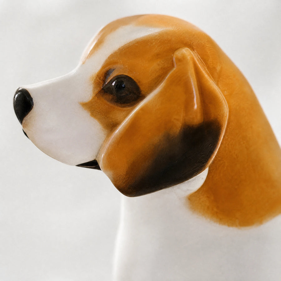 Beagle Stuffed Animal with Realistic Tri-Color Coat - Détail matière