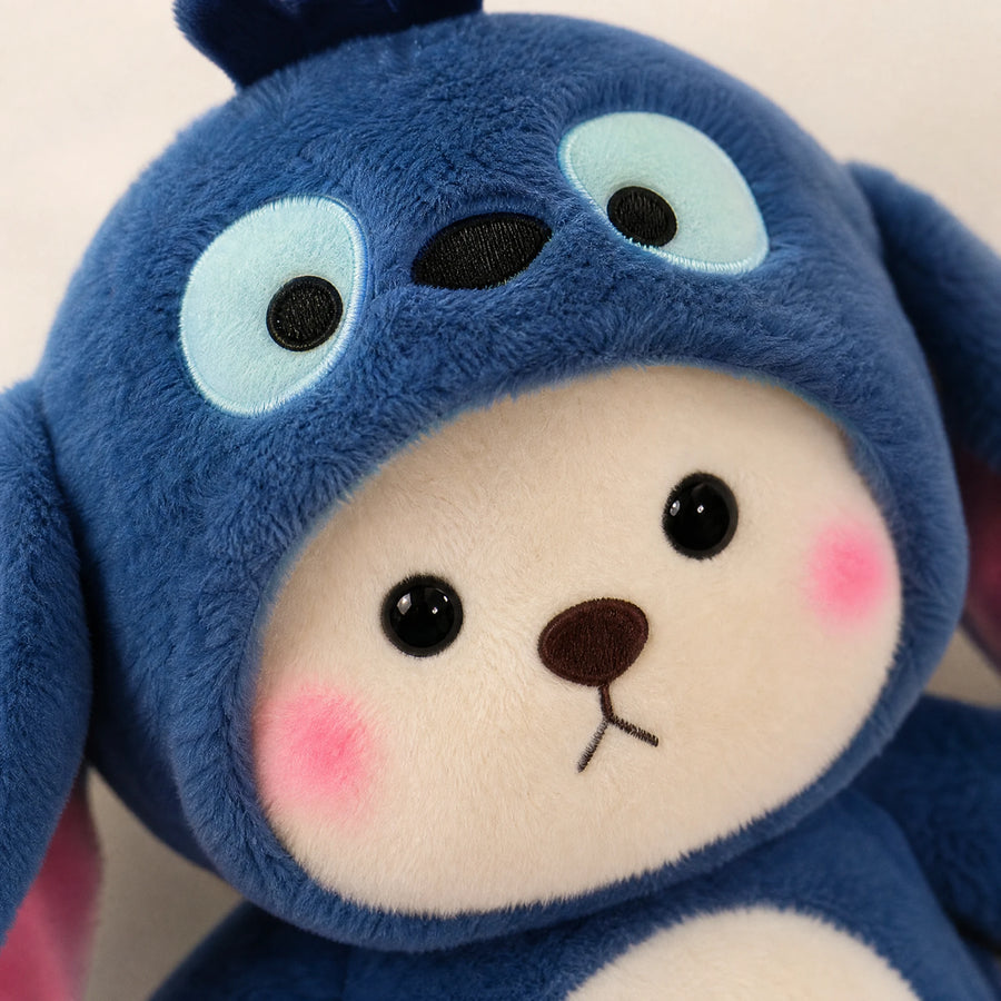 Bear Plush Costume with Removable Donkey Hood - Détail matière