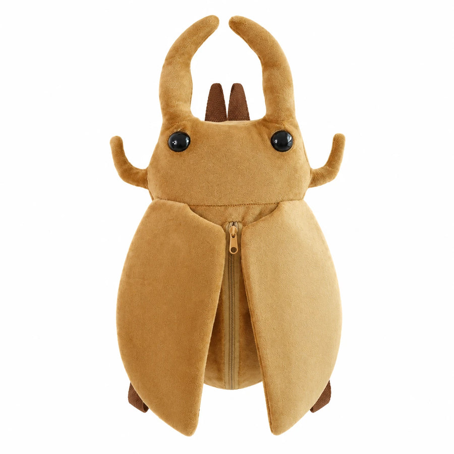 Beetle Plush Backpack with Adjustable Straps - Light Beetle