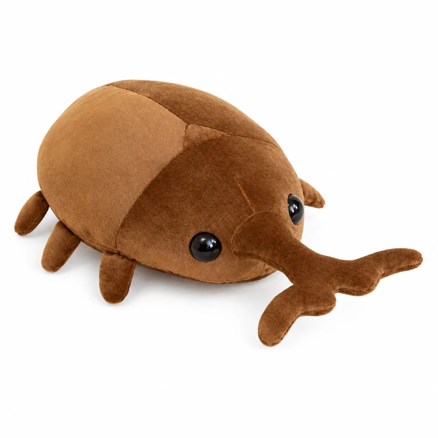 Beetle Plush Toy with Soft Brown Two-Tone Finish - Dark / 20in / 50cm · Dark / 23in / 60cm