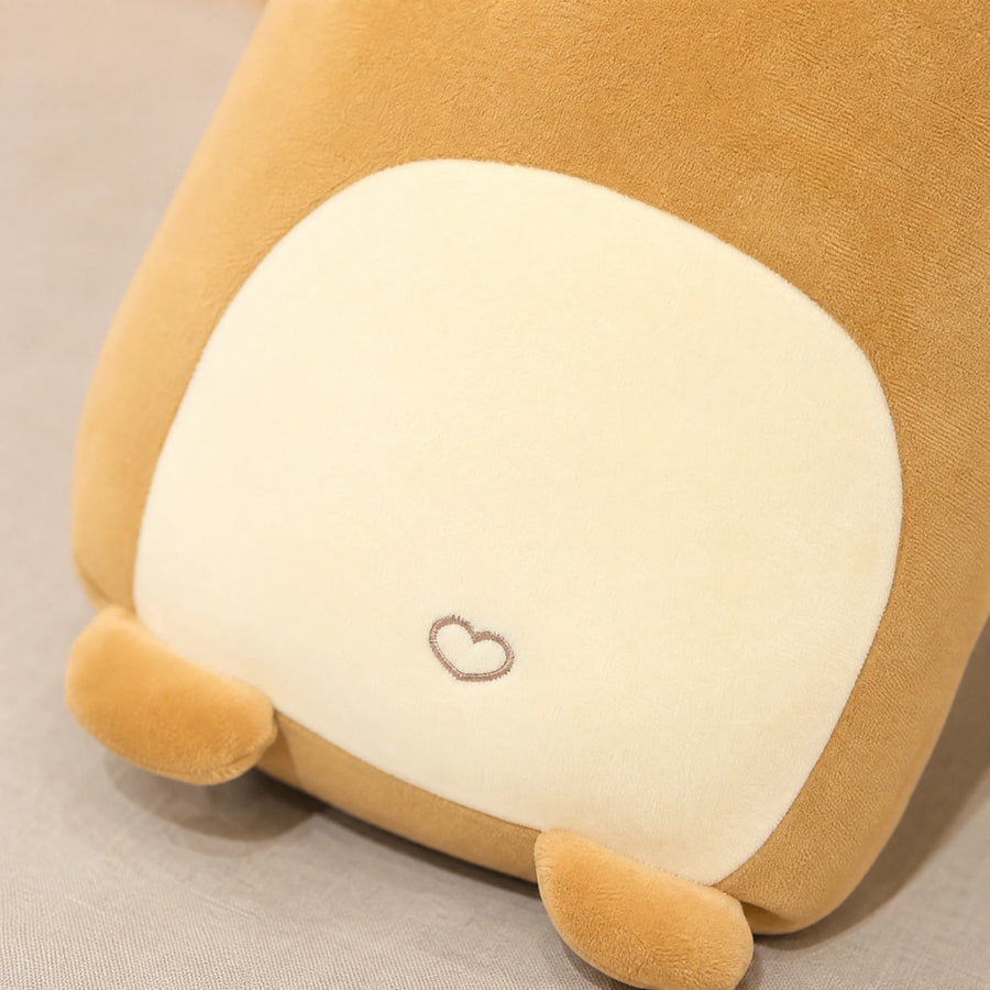Body Pillow Plush, Kawaii Animal Design, Long Cuddle Pillow - Détail matière