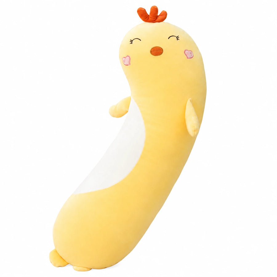 Body Pillow Plush with Kawaii Animal Designs - Chick / 27.5in / 70cm … (3 tailles)