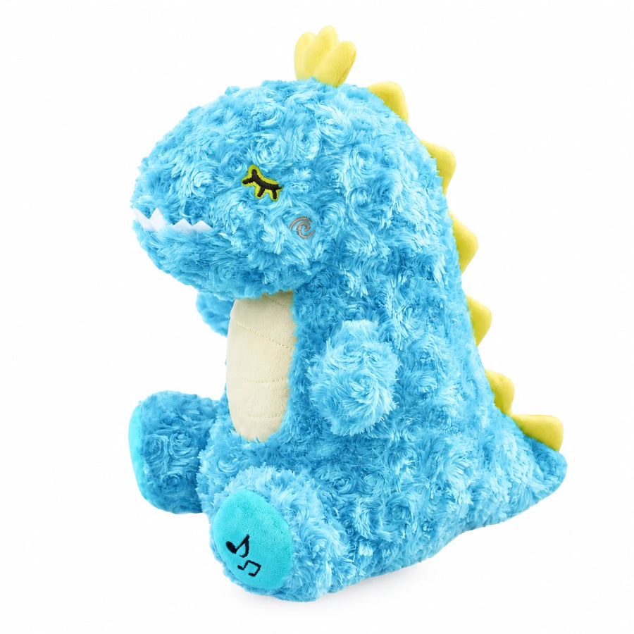 Breathing Dinosaur Plush with Light and Lullaby - Blue