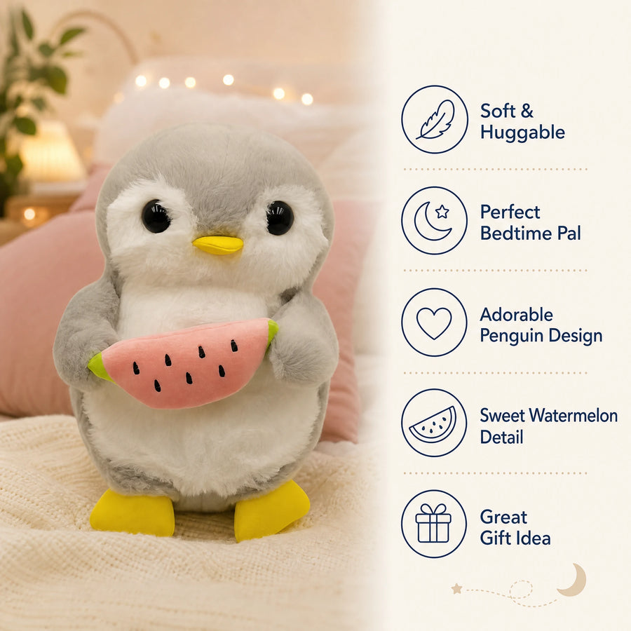 Breathing Penguin Plush with Lullabies and Watermelon - Bénéfices produit