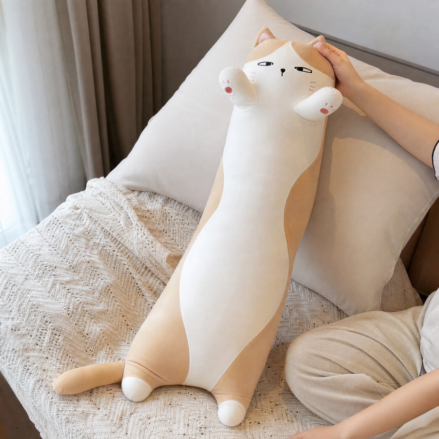 Cat Body Pillow with Long Cuddly Hugging Design - Utilisation du produit
