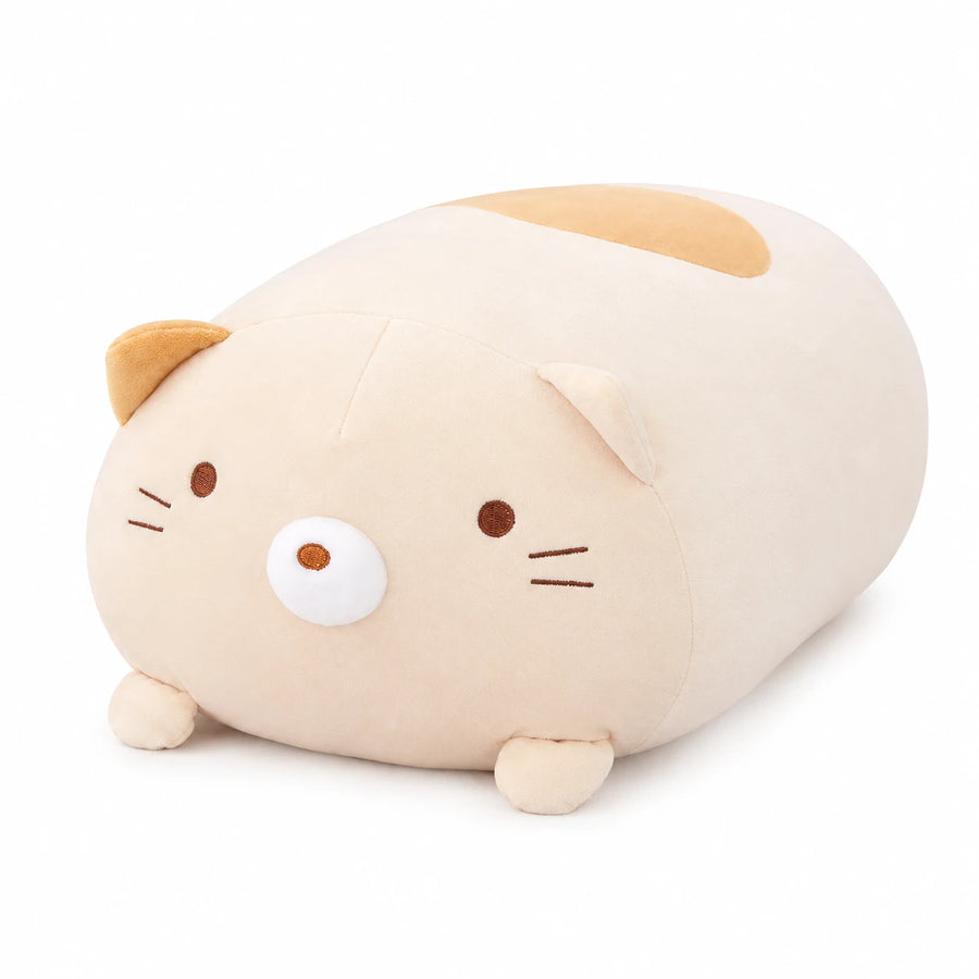 Cat Plush Pillow with Soft Rounded Shape - Hikari / Dog / 10in / 25cm … (3 tailles)