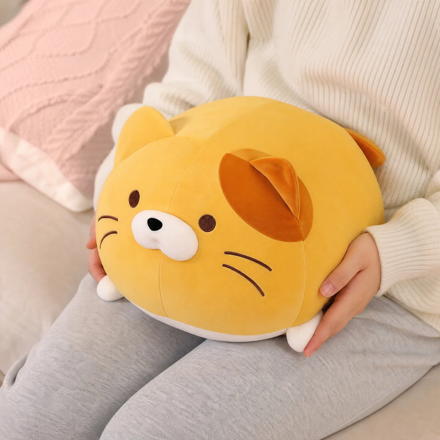 Chubby Cat Plush with Round Shape and Sweet Expression - Utilisation du produit