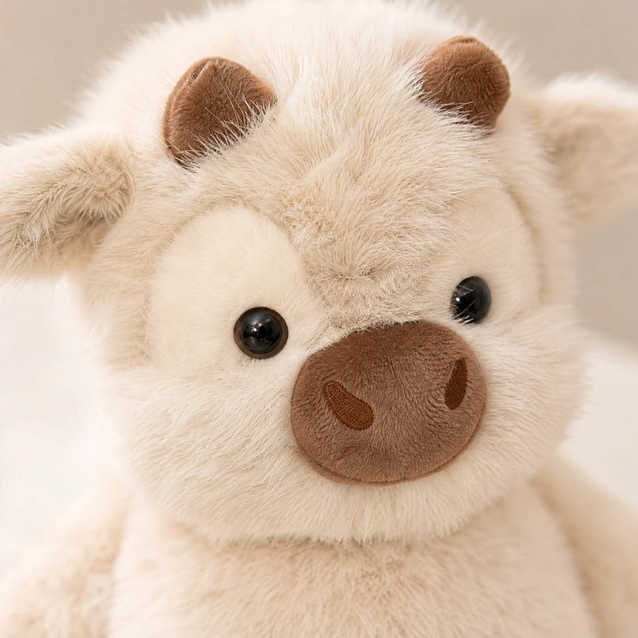 Cow Plush with Soft Huggable Body and Sweet Expression - Détail matière