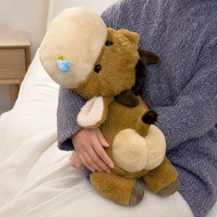 Cow Stuffed Animal with Soft Plush and Fluffy Ears - Utilisation du produit