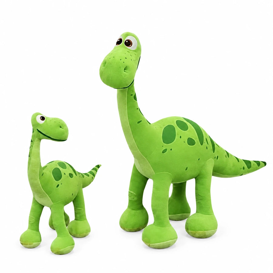 Dinosaur Plush – Long-Necked Brontosaurus in Green - 12in / 30cm · 19.5in / 50cm · 27.5in / 70cm