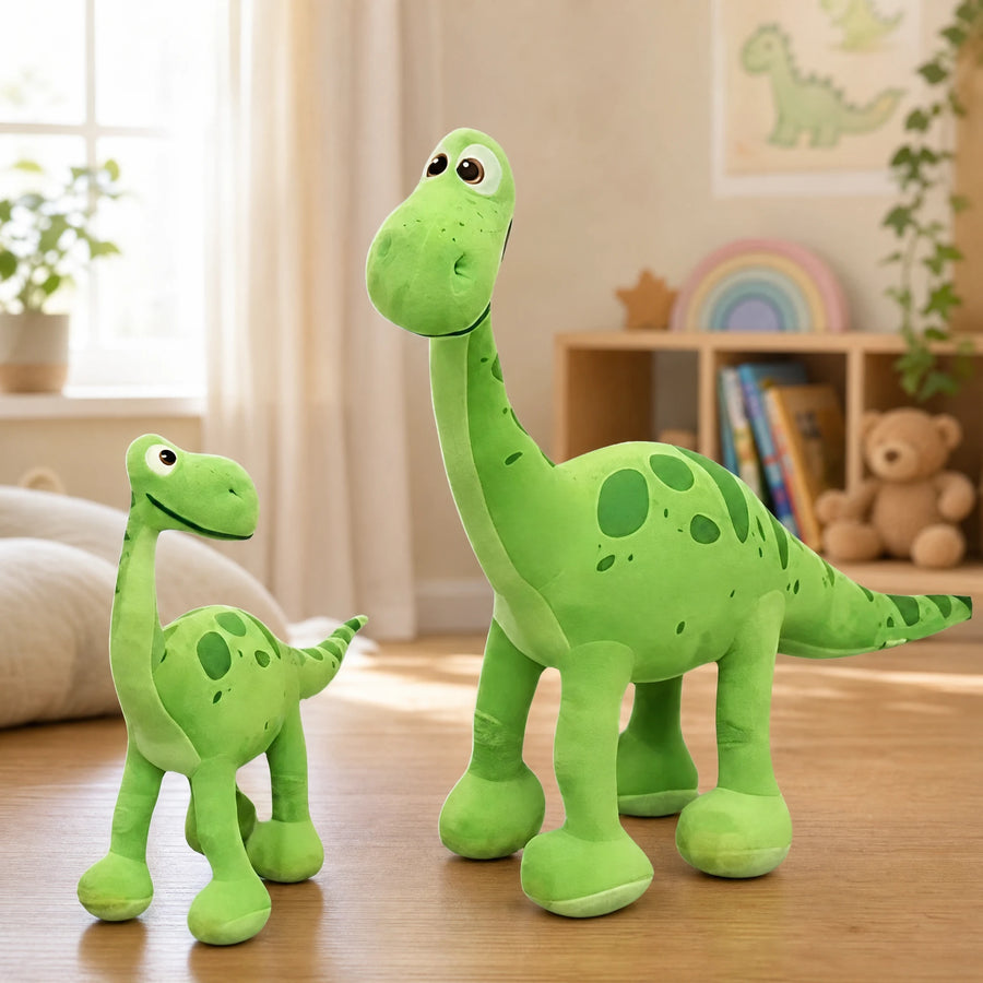 Dinosaur Plush – Long-Necked Brontosaurus in Green - Utilisation du produit