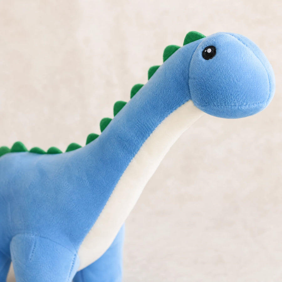 Dinosaur Plush Toy Long Neck Brachiosaurus Blue - Détail matière
