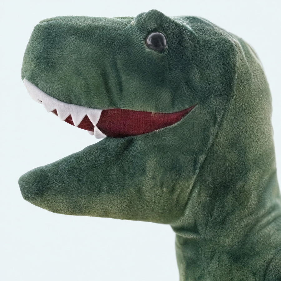 Dinosaur Plush Toy – T-Rex Stuffed Animal with Open Jaw - Détail matière
