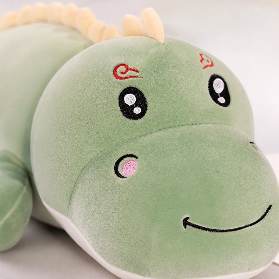 Dinosaur Plush Toy with Gentle Expression and Soft Texture - Détail matière