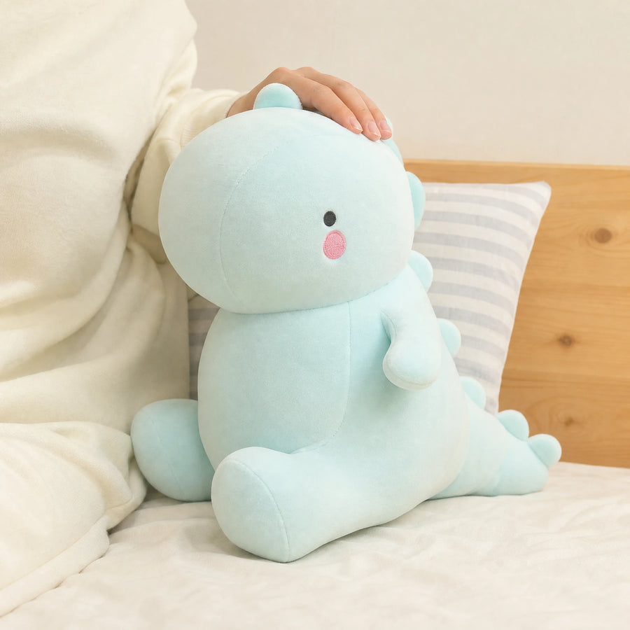 Dinosaur Plush with Soft Fabric in Pink and Blue - Utilisation du produit