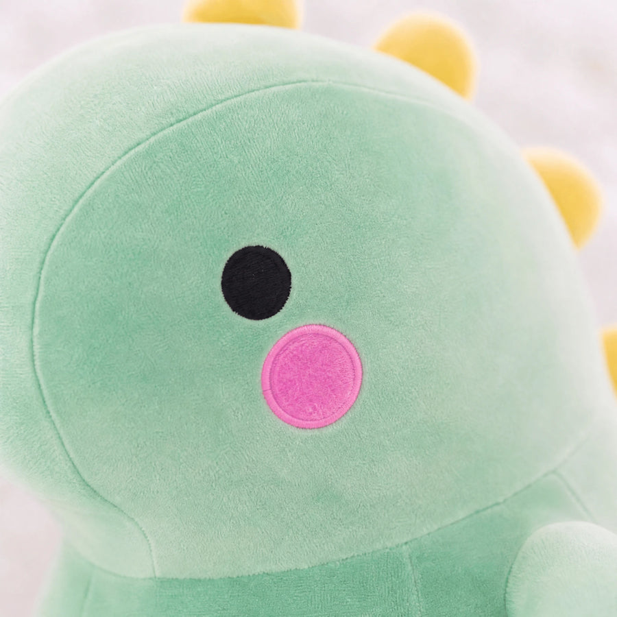 Dinosaur Plush with Yellow Spikes and Soft Fabric - Détail matière