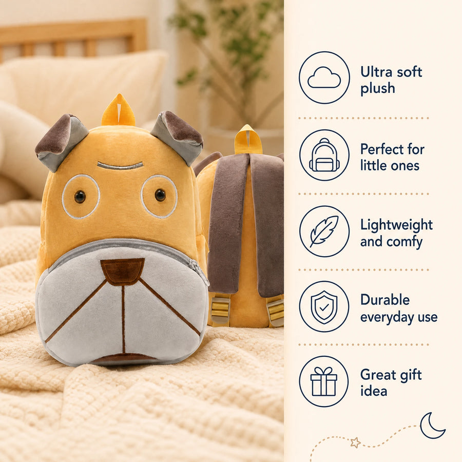 Dog Backpack Plush with Adjustable Straps for Toddlers - Bénéfices produit