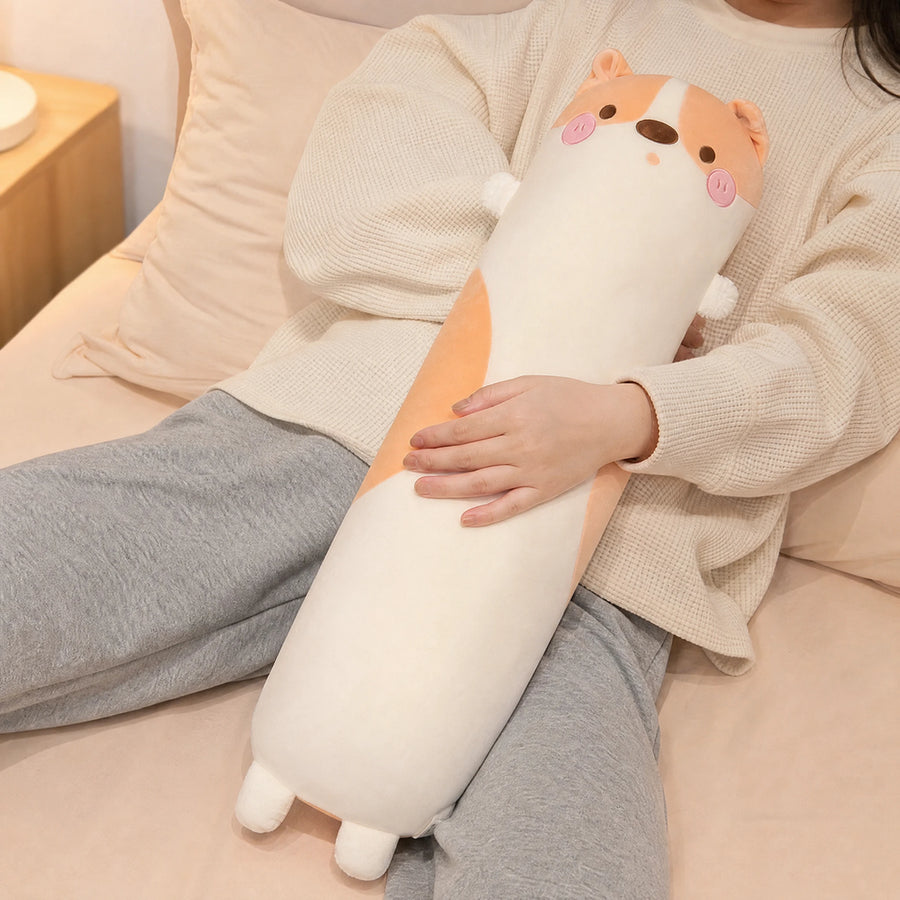 Dog Body Pillow in Soft Plush with Huggable Design - Utilisation du produit