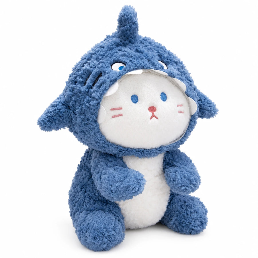 Dog Cat Shark Plush with Removable Hoodie Costume - Cat (Meowmi) / 14in / 35cm … (2 tailles)