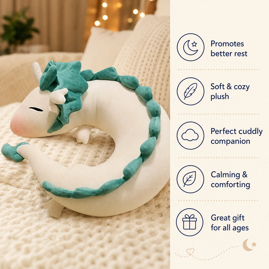 Dragon Plush Toy with Green Spines and Soft Cotton Body - Bénéfices produit