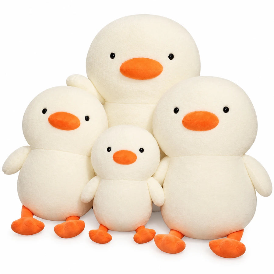 Duck Plush Toy with Round Body and Orange Beak - 23in / 60cm … (4 tailles)