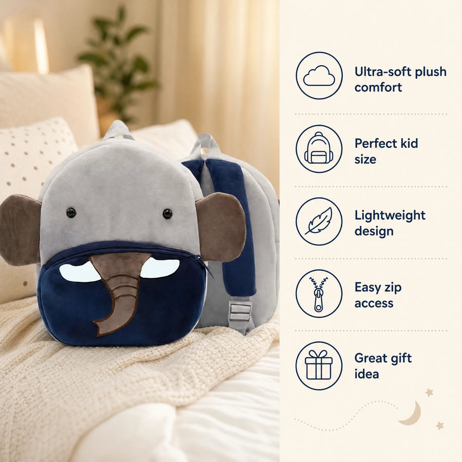 Elephant Plush Backpack with Adjustable Straps for Toddlers - Bénéfices produit