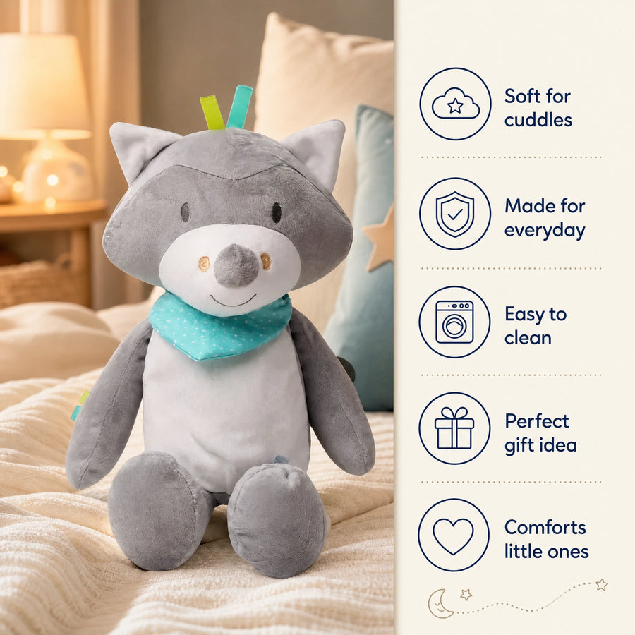 Fox Plush Night Light with Soothing Music - 34cm - Bénéfices produit
