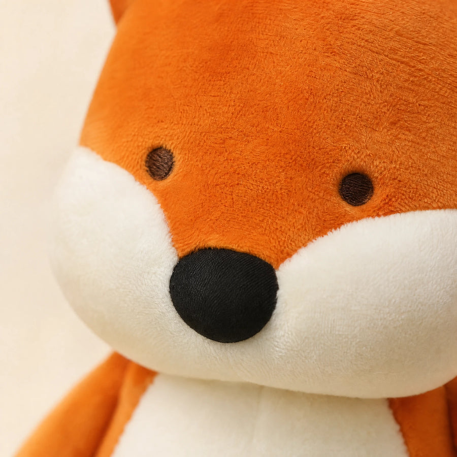 Fox Plush with Sitting Pose and Bushy Tail - Détail matière