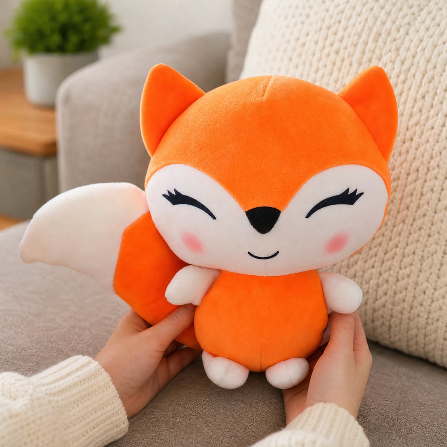 Fox Plush with Soft Fabric and Kawaii Design - Utilisation du produit