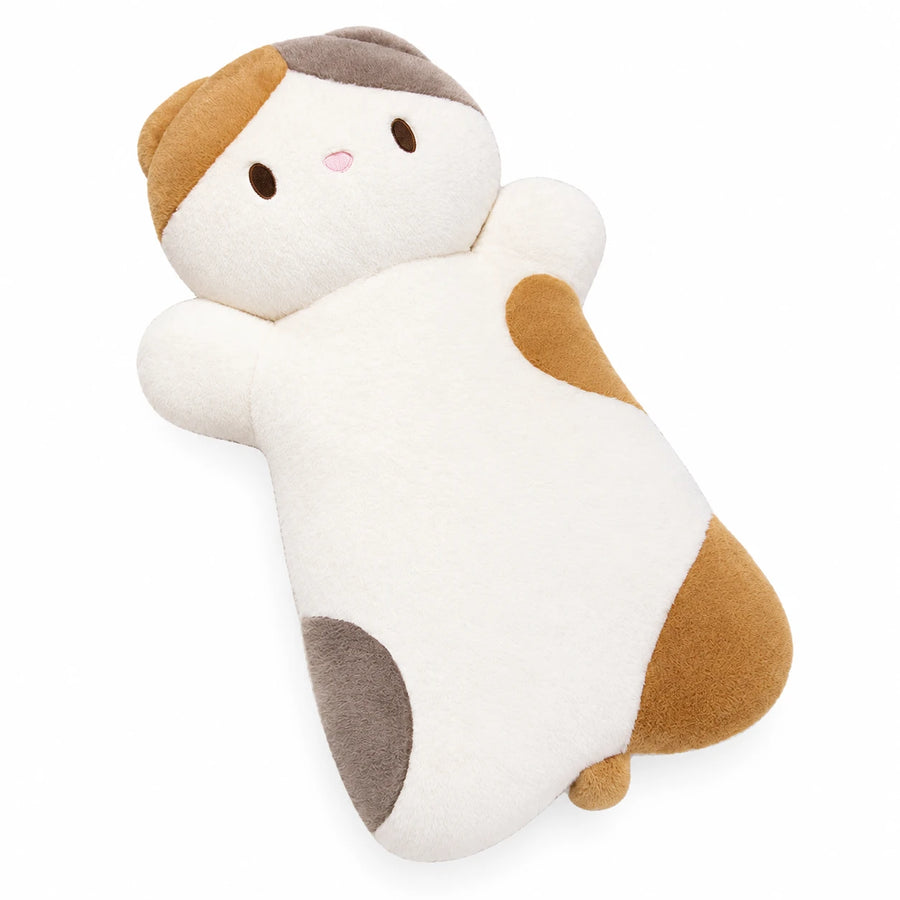 Giant Cat Plush with Cuddly Shape and Soft Fabric - Brown / 19in / 50cm · Brown / 39in / 100cm