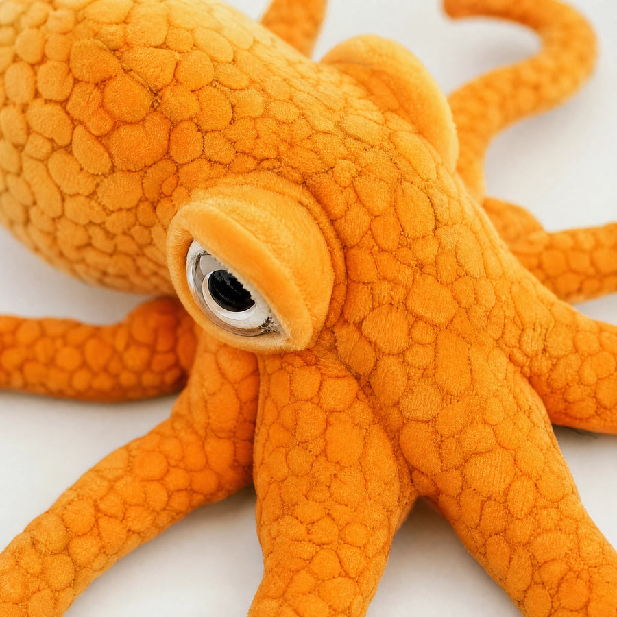 Giant Octopus Plush with Lifelike Textured Tentacles - Détail matière
