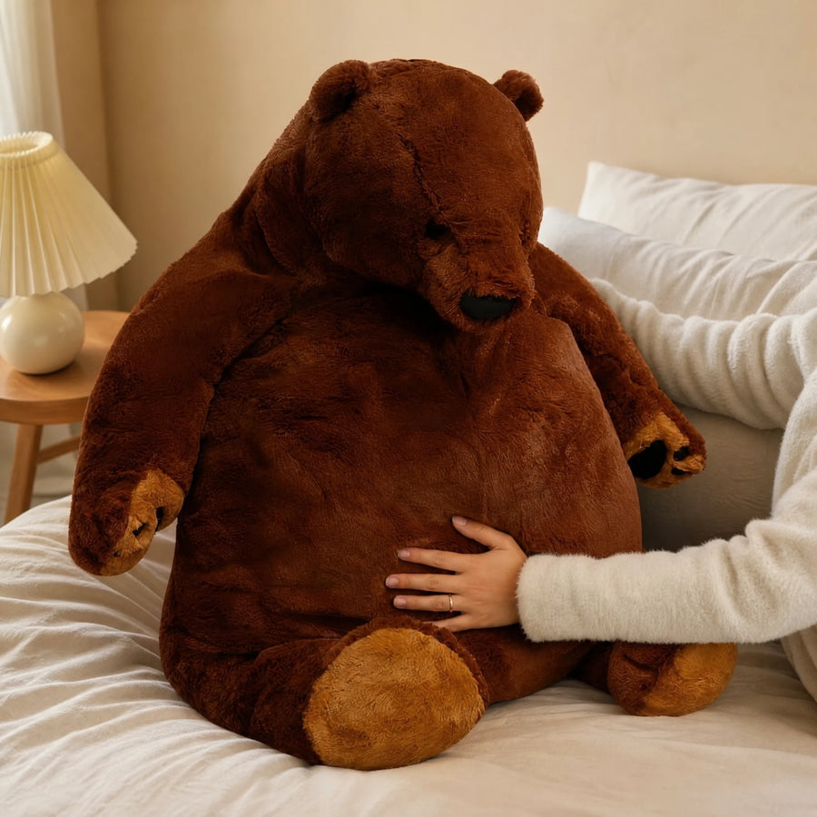 Giant Teddy Bear in Brown Plush Fur with Soft Filling - Utilisation du produit