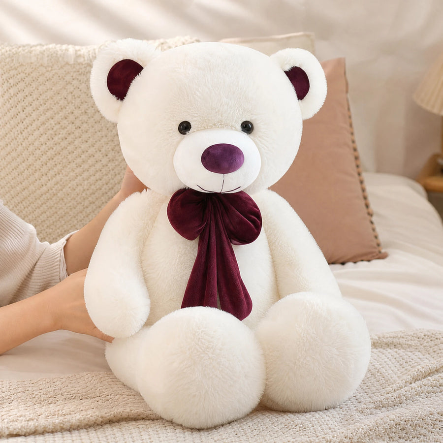 Giant Teddy Bear with Satin Bow in Four Colors - Utilisation du produit