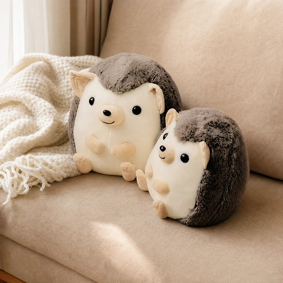 Hedgehog Plush with Soft Textured Spines and Smiling Face - Utilisation du produit