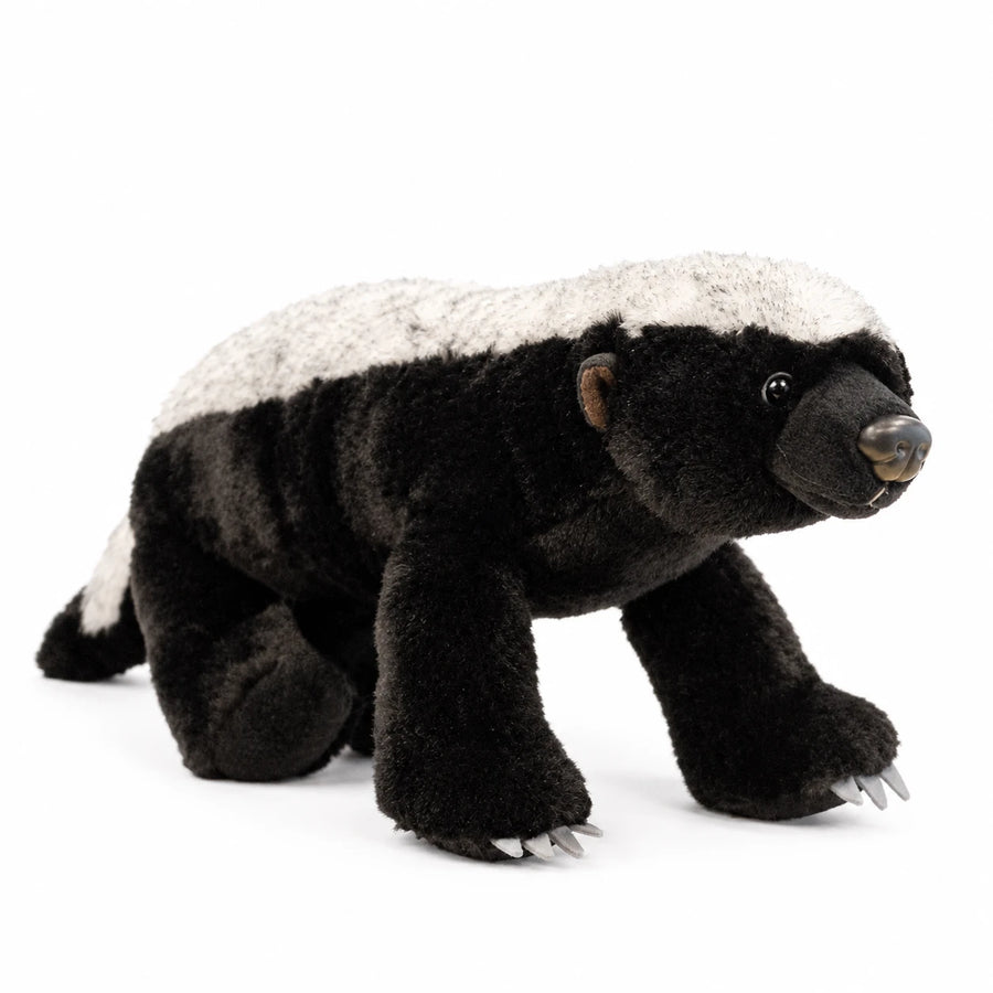 Honey Badger Plush with Realistic Features and Soft Fur - 15.5in / 40cm · 19.5in / 50cm