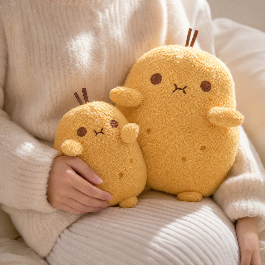 Kawaii Potato Plush with Round Fluffy Body - Utilisation du produit