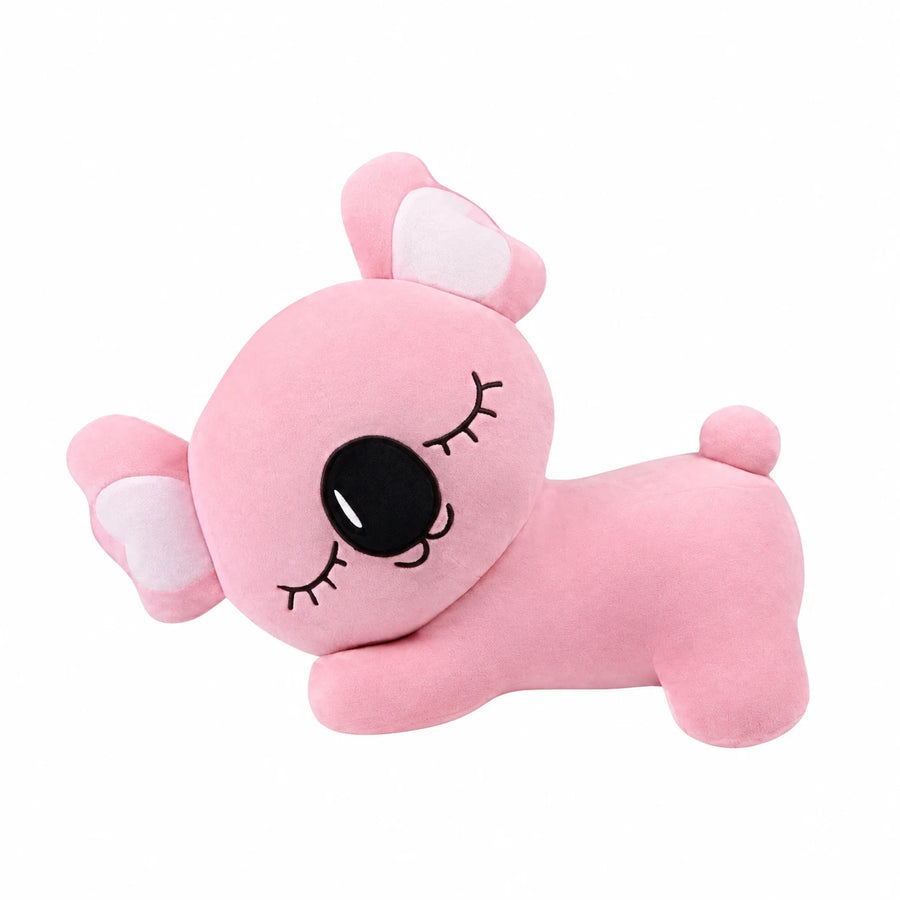 Koala Plush Pillow with Pink Lying Down Design - 14in / 35cm … (4 tailles)