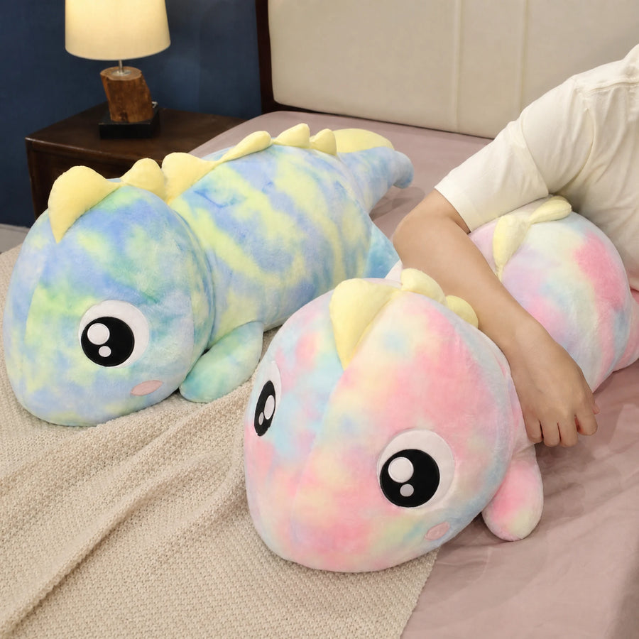 Lizard Plush Toy with Rainbow Tie-Dye Pattern - Utilisation du produit