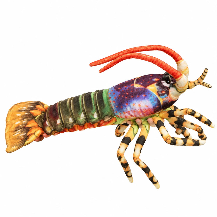 Lobster Plush with Rainbow Shell and Soft Legs - 21in / 55cm · 30in / 75cm