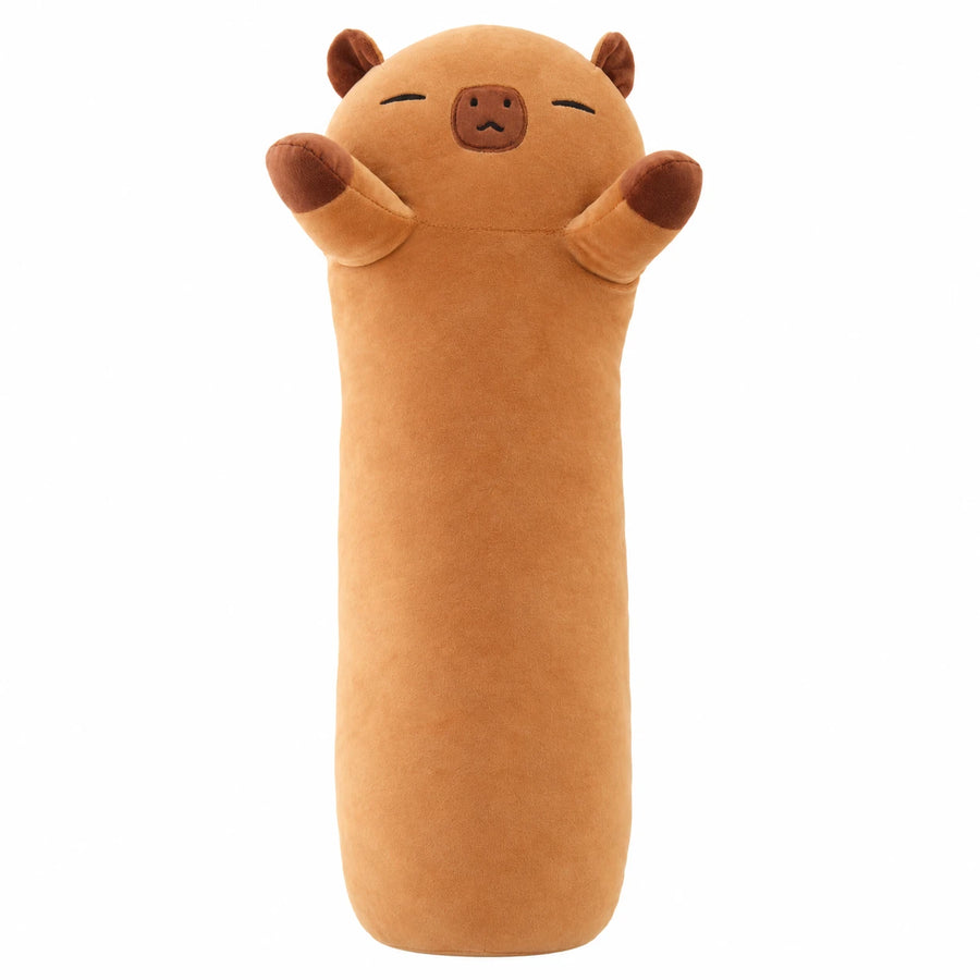 Long Body Plush in Red Panda, Axolotl, and Capybara - Capybara
