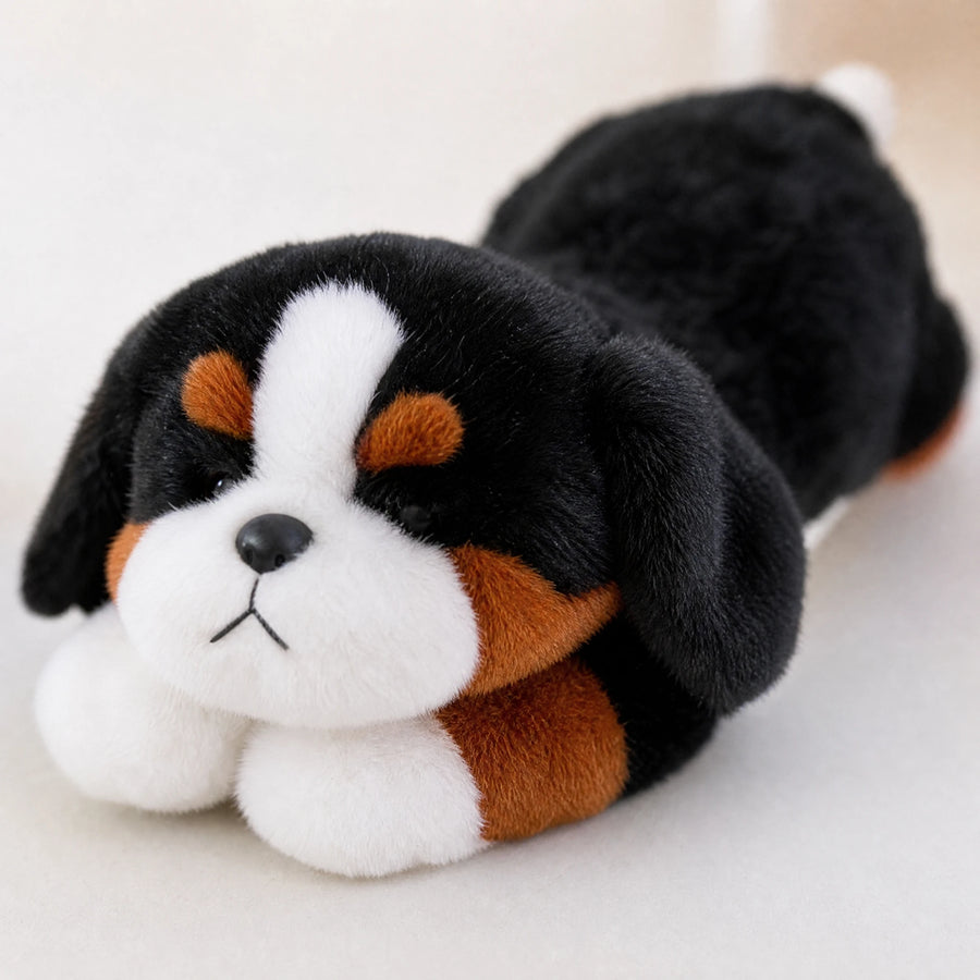 Lying Animal Plush with Ultra Soft Fluffy Fabric - Détail matière