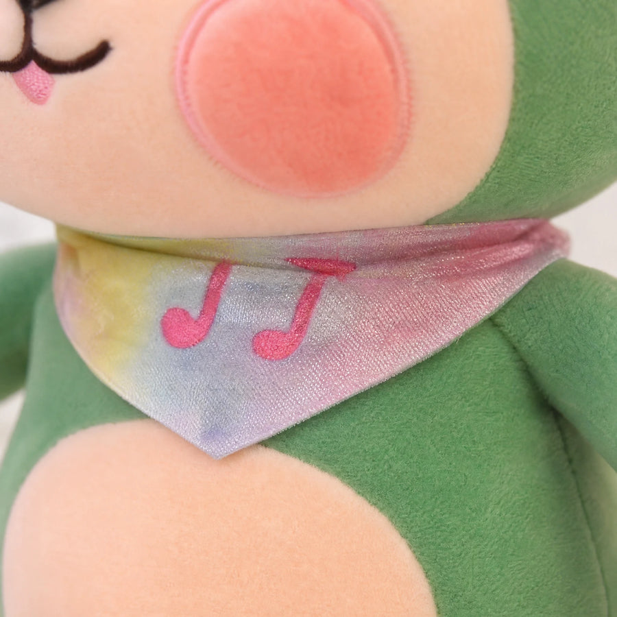 Monkey Plush with Rainbow Gradient Design and Soft Cotton - Détail matière
