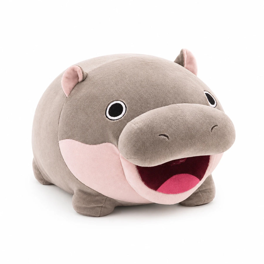 Moo Deng Hippo Plush – Viral Baby Hippo Stuffed Animal - Laying (40cm / 15.5in)