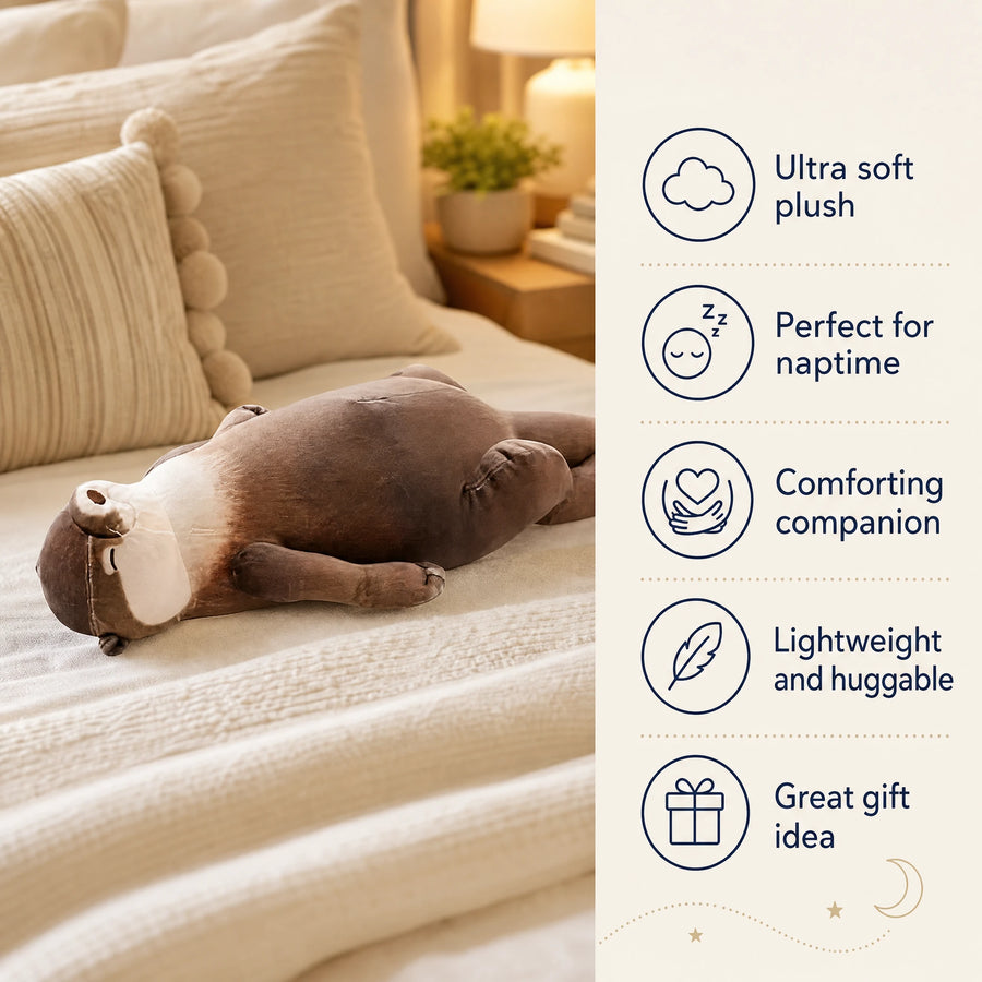 Otter Plush Pencil Case with Back Storage Pocket - Bénéfices produit