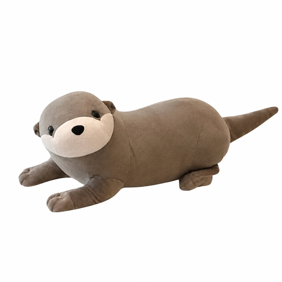 Otter Plush, Soft Gray Lying Down Design - 15.5in / 40cm · 23.5in / 60cm · 31.5in / 80cm