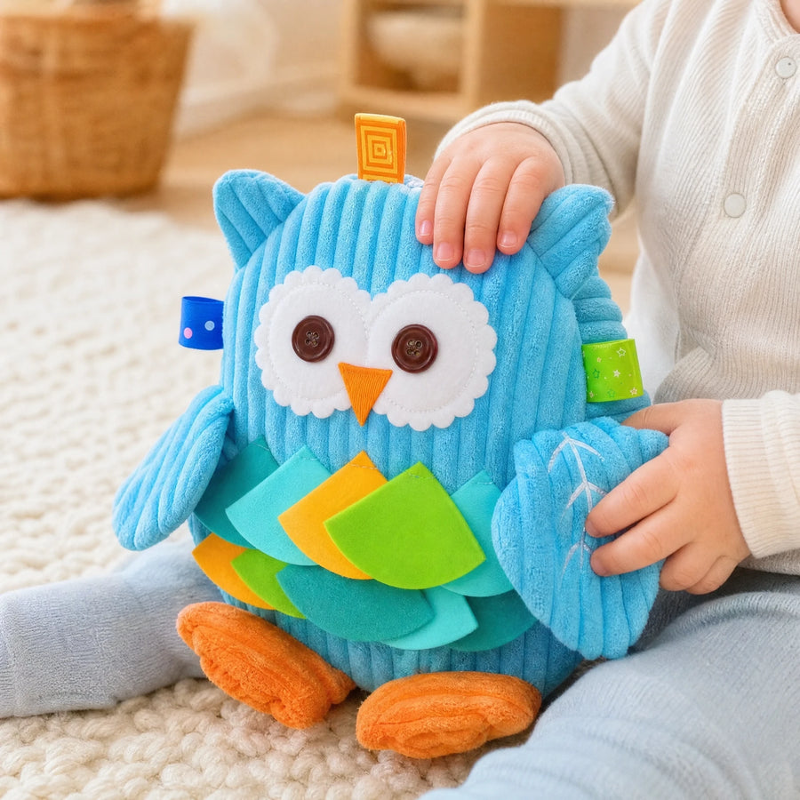 Owl Plush Backpack with Textured Corduroy Fabric - Utilisation du produit