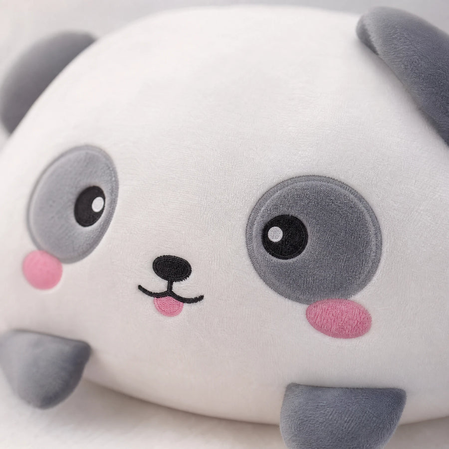 Panda Pillow Plush with Round Design and Soft Cotton - Détail matière
